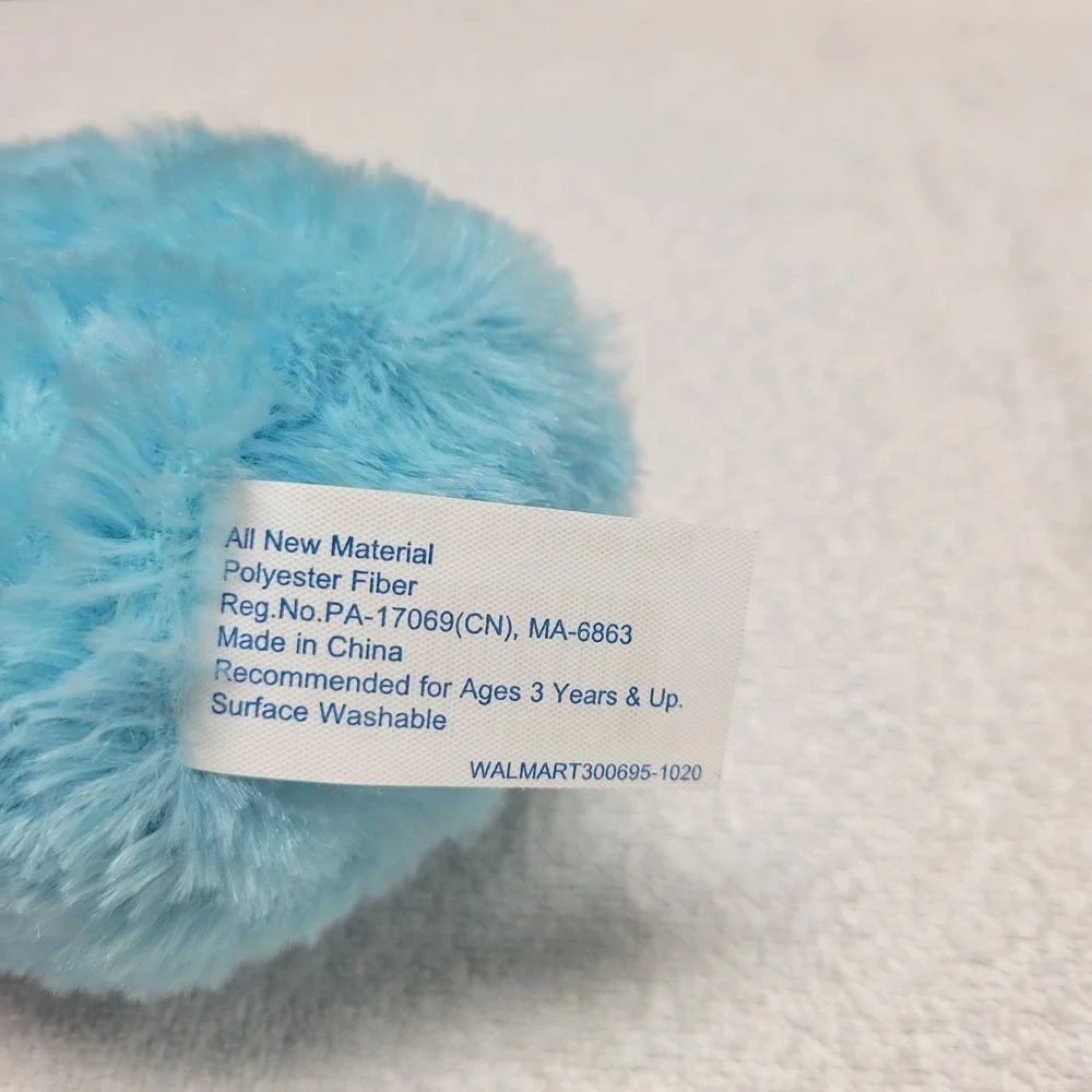 the Way to Celebrate Easter blue fluffy bunny plush
